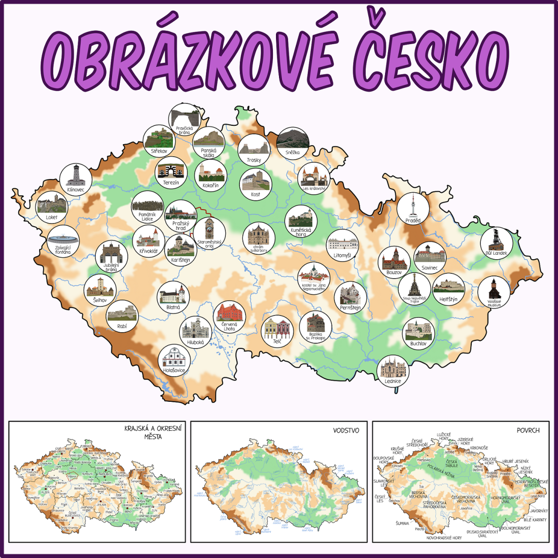 Česká republika - Obrázková mapa